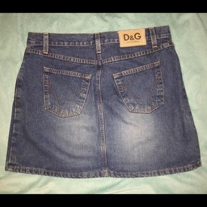 Dolce & Gabbana denim mini skirt